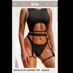 Creatures of XIX buckle up garter top